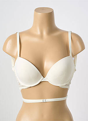 Soutien-gorge effet matière satinée haut soutien-gorge moulé blanc SIMONE PERELE femme