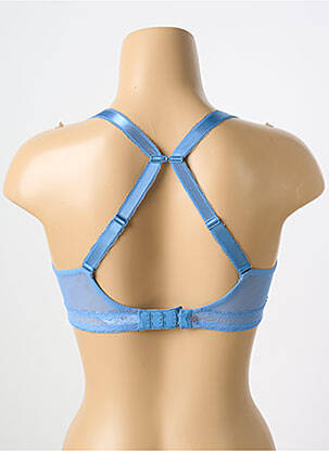 Soutien-gorge effet matière satinée haut soutien-gorge emboitant bleu SIMONE PERELE femme