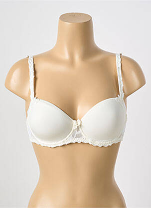 Soutien-gorge effet matière satinée haut soutien-gorge moulé blanc SIMONE PERELE femme