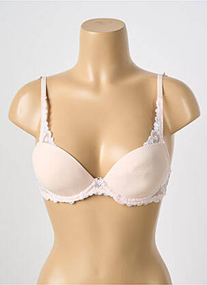 Soutien-gorge effet matière satinée haut soutien-gorge avec mousse de rembourrage amovible rose SIMONE PERELE femme