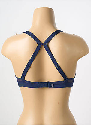 Soutien-gorge effet matière satinée haut soutien-gorge moulé bleu SIMONE PERELE femme