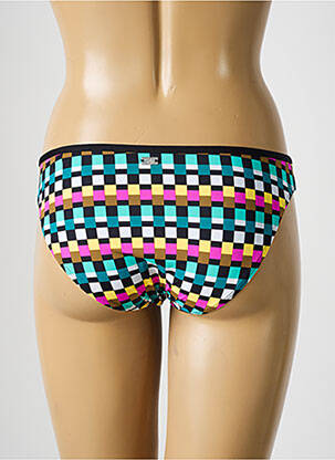 Bas de maillot de bain effet matière satinée culotte noir CHERRY BERRY femme