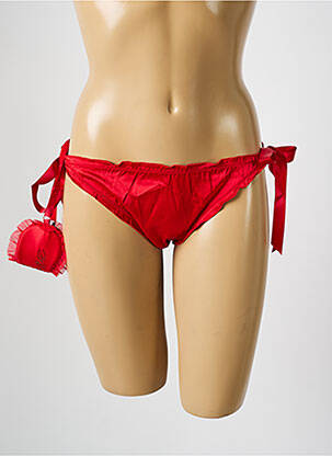 Culotte tissage satiné rouge PASSIONATA femme