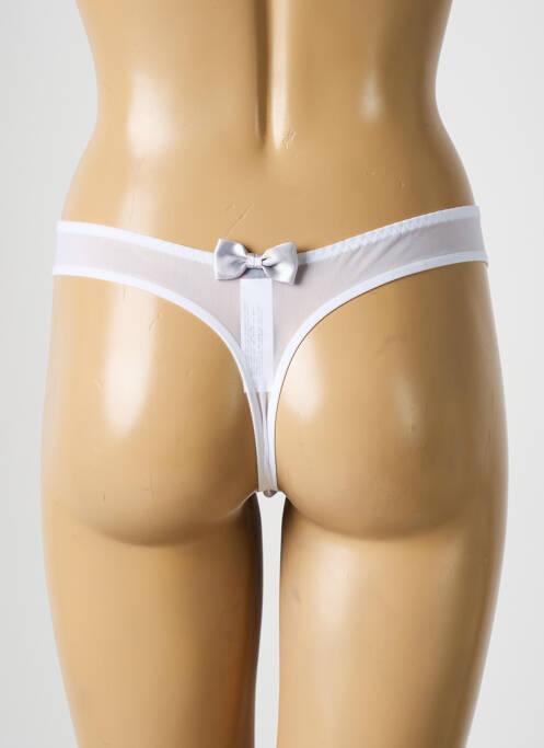 Tanga blanc PASSIONATA pour femme