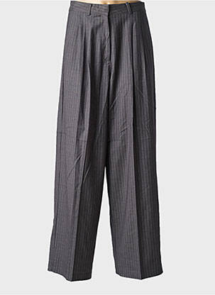 Pantalon large tissage popeline taille normale gris LPB femme