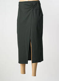 Jupe longue fermeture zippée au dos vert LPB femme