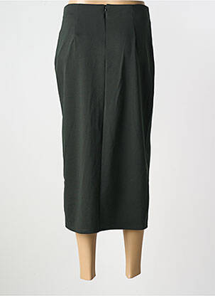 Jupe longue fermeture zippée au dos vert LPB femme