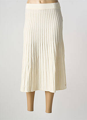 Jupe longue coupe évasée beige LPB femme