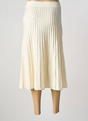 Jupe longue coupe évasée beige LPB femme