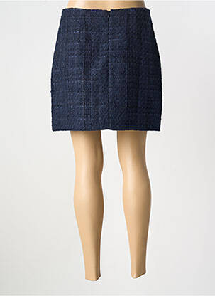 Jupe courte coupe droite bleu LPB femme