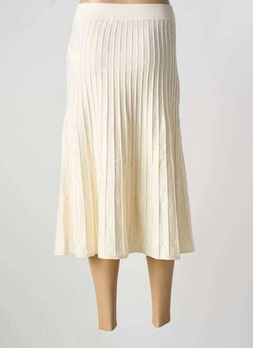 Jupe longue coupe évasée beige LPB femme