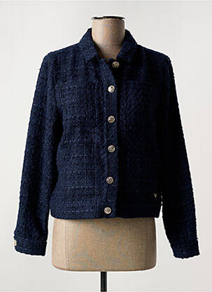 Veste casual col chemisier bleu LPB femme