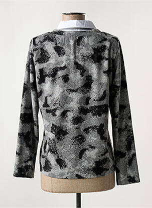 Pull coupe cintrée manches longues gris RABE femme