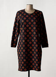 Robe mi-longue manches longues manches longues noir FRANCE RIVOIRE femme