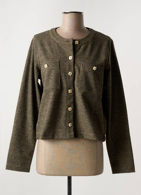 Gilet manches longues vert LPB pour femme