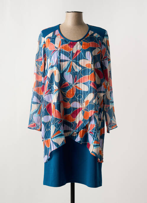 Robe mi-longue bleu GREGORY PAT pour femme