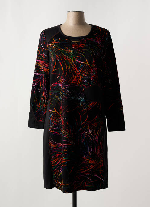 Robe mi-longue noir FRANCE RIVOIRE pour femme