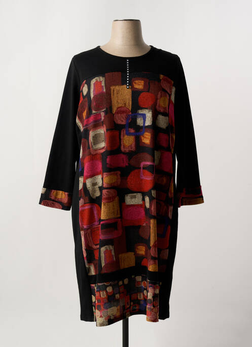 Robe mi-longue noir FRANCE RIVOIRE pour femme