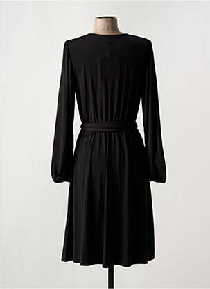 Robe mi-longue manches longues manches longues noir K-DESIGN femme
