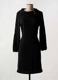 Robe courte manches longues manches longues noir LONKEL femme