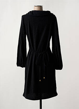 Robe courte manches longues manches longues noir LONKEL femme