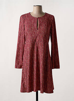 Robe courte manches longues manches longues rouge SURKANA femme