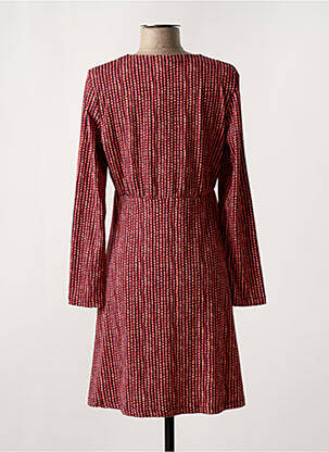 Robe courte manches longues manches longues rouge SURKANA femme