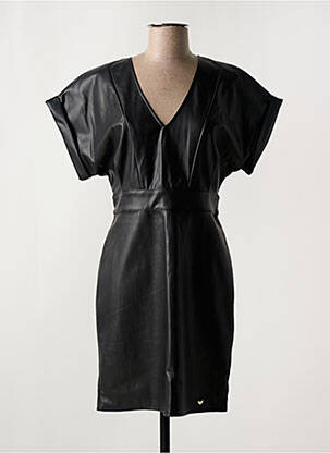 Robe courte manches courtes manches courtes noir LES P'TITES BOMBES femme