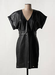 Robe courte manches courtes manches courtes noir LES P'TITES BOMBES femme