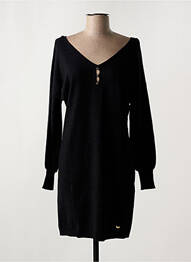 Robe pull col v manches longues noir LES P'TITES BOMBES femme