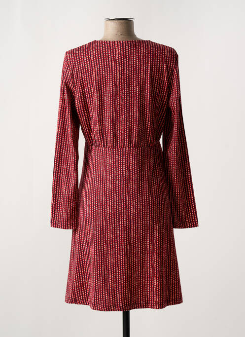 Robe courte manches longues manches longues rouge SURKANA femme