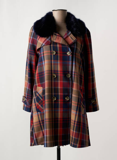 Manteau long rouge LION OF PORCHES pour femme