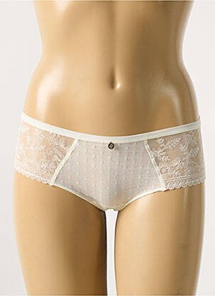 Shorty broderie beige CHANTELLE femme