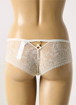 Shorty broderie beige CHANTELLE femme