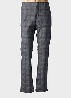 Pantalon slim fermeture zippée sous rabat avec crochet taille normale gris STRELLSON homme