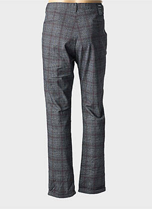 Pantalon slim fermeture zippée sous rabat avec crochet taille normale gris STRELLSON homme