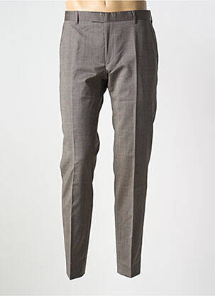 Pantalon slim tissage popeline taille normale gris STRELLSON homme