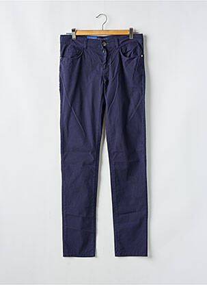 Pantalon slim stretch taille normale bleu TRUSSARDI JEANS homme