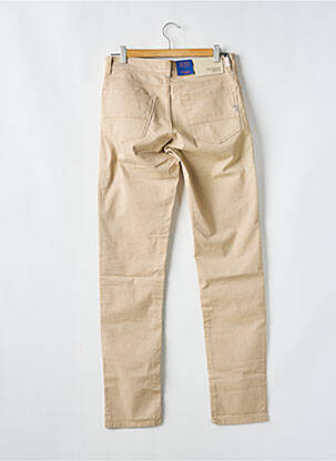 Pantalon slim tissage popeline taille normale beige TRUSSARDI JEANS homme