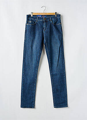 Jeans coupe slim tissage brut taille normale bleu TRUSSARDI JEANS homme