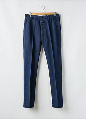 Pantalon chino tissage popeline taille normale bleu CLOSED homme