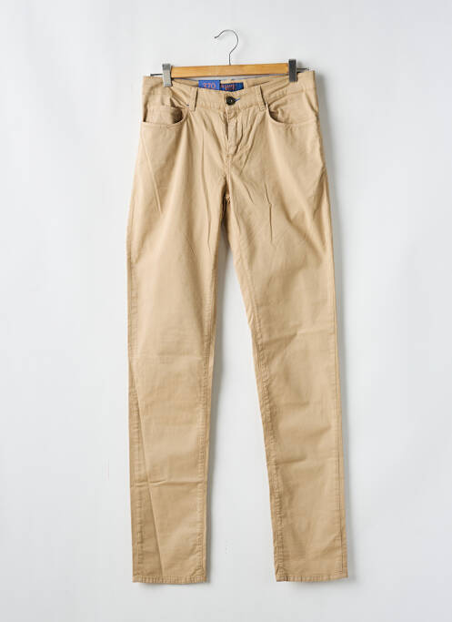 Pantalon slim beige fonce TRUSSARDI JEANS pour homme