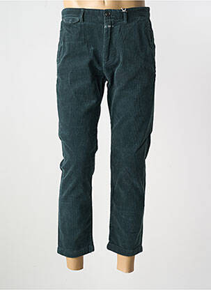 Pantalon 7/8 taille à pinces taille normale vert CLOSED homme