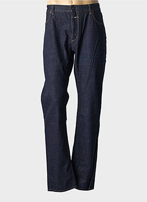 Jeans coupe droite fermeture zippée sous rabat boutonné taille normale bleu CLOSED homme