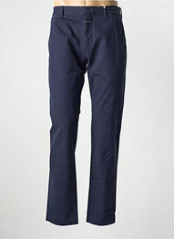 Pantalon chino fermeture zippée sous rabat avec crochet taille normale bleu CLOSED homme