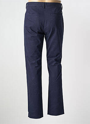 Pantalon chino fermeture zippée sous rabat avec crochet taille normale bleu CLOSED homme