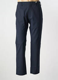 Pantalon chino fermeture zippée sous rabat avec crochet taille normale bleu CLOSED homme