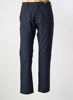 Pantalon chino fermeture zippée sous rabat avec crochet taille normale bleu CLOSED homme