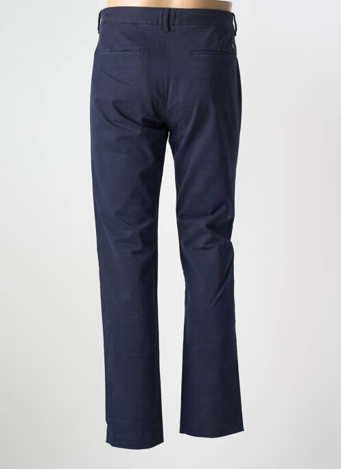 Pantalon chino fermeture zippée sous rabat avec crochet taille normale bleu CLOSED homme