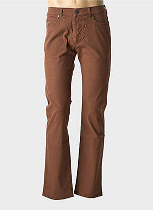 Jeans coupe slim stretch taille normale marron TRUSSARDI JEANS homme